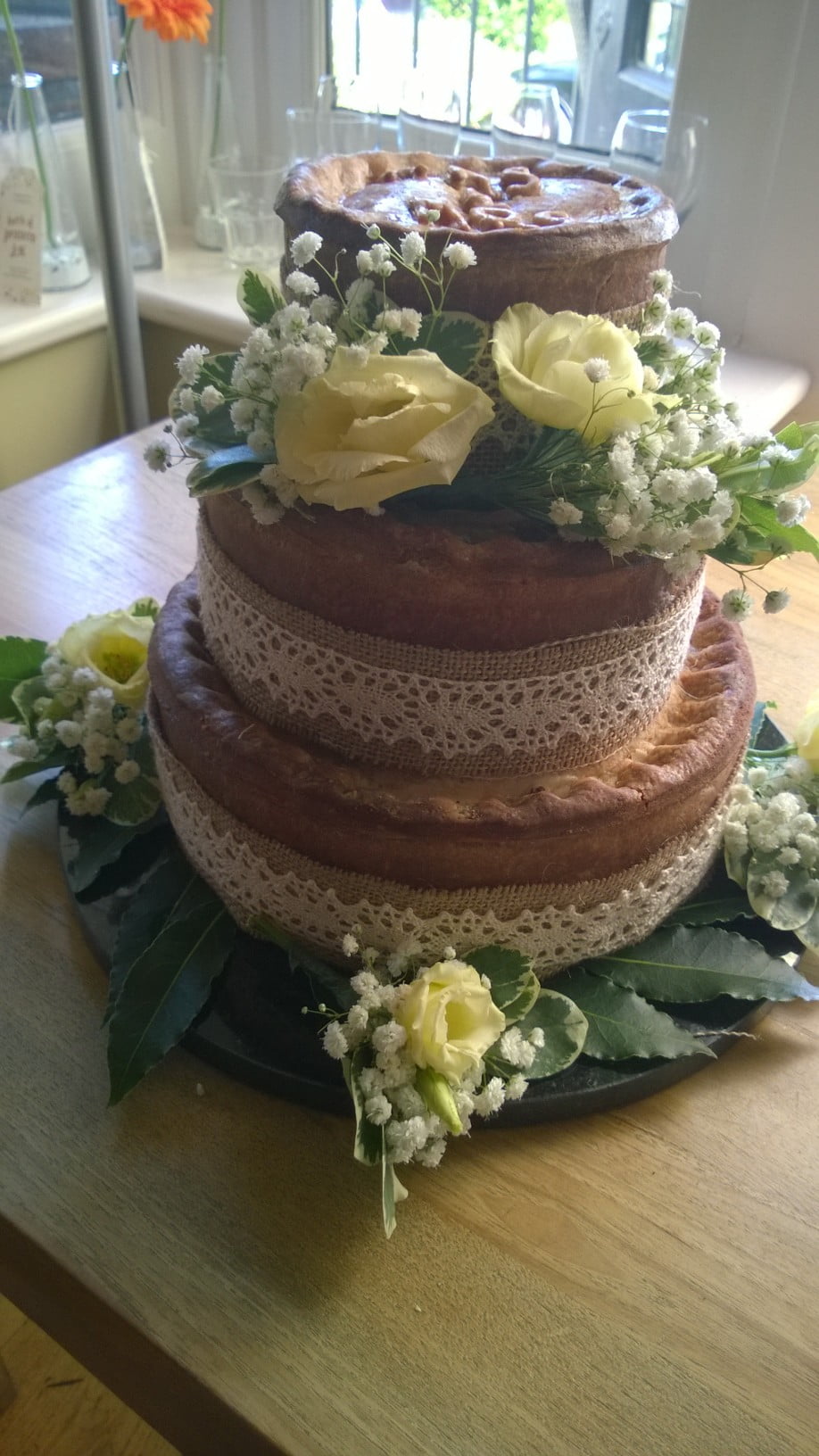 Pork Pie Wedding Cake